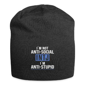 Intj personality: Introverts - Jersey Beanie - charcoal grey - Front