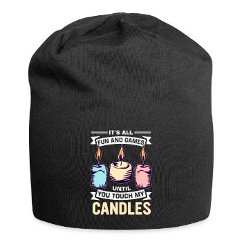 Drôle de fabricant de bougies Candle Maker Saying - Bonnet en jersey - noir - Devant