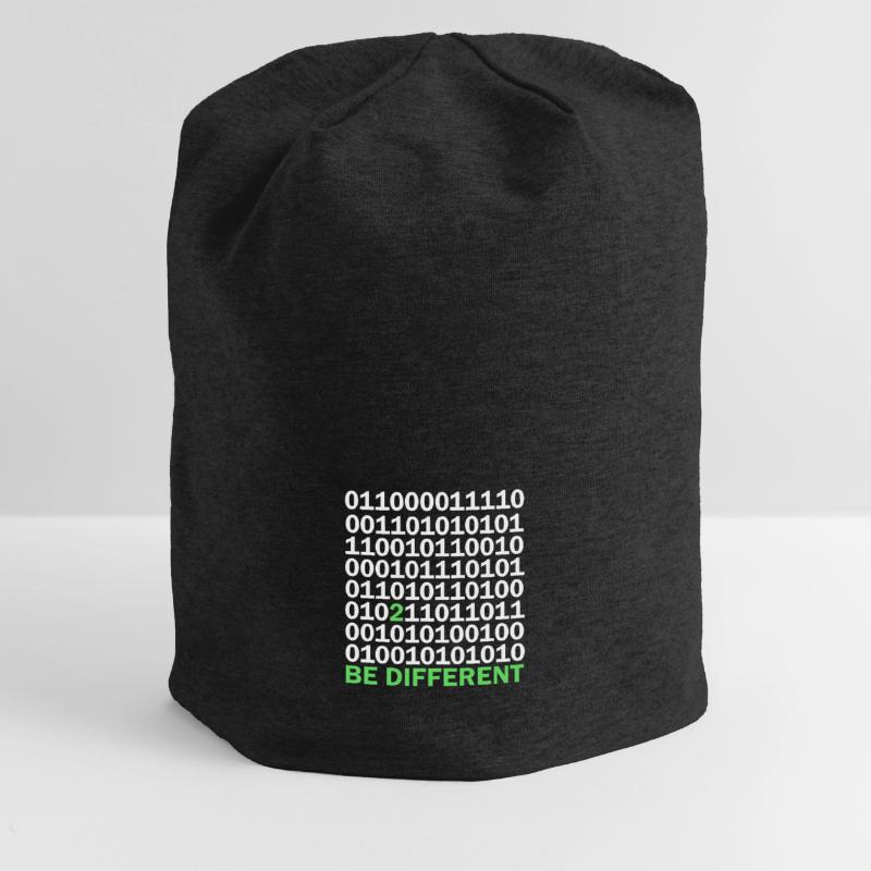 Binary Code Be Different Jersey Beanie