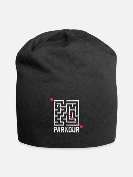 Parkour - Jersey-Beanie - Schwarz