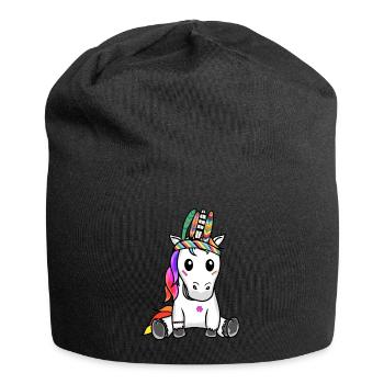 Licorne Licornes Hippie Hippies Chaman - Bonnet en jersey - noir - Devant