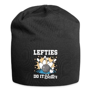 Bowling Left-handed Left-handed bowler - Jersey Beanie - black - Front
