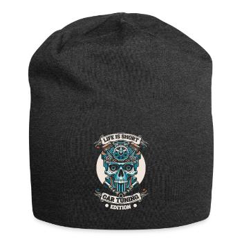Schrauber Tuning Tuner Schädel - Jersey-Beanie - Anthrazit - Vorne