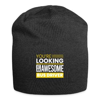 lustiges Busfahrer Schulbusfahrer Spruch Geschenk - Jersey-Beanie - Anthrazit - Vorne