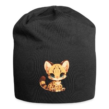 Chats dorés Chat doré - Bonnet en jersey - noir - Devant