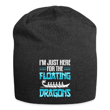Funny Dragon Boat Paddle - Jersey Beanie - charcoal grey - Front