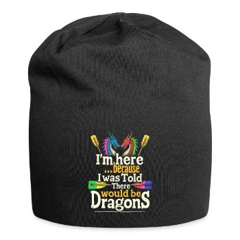 Lustiges Drachenboot-paddel - Jersey-Beanie - Schwarz - Vorne