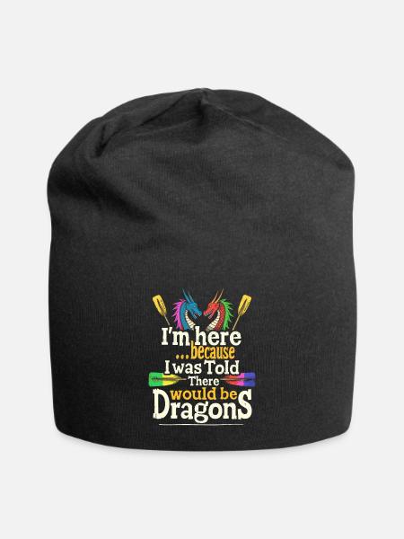Lustiges Drachenboot-paddel - Jersey-Beanie - Schwarz