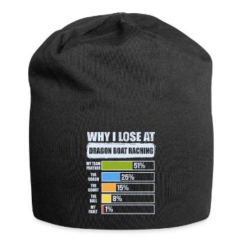 Lustiges Drachenboot-paddel - Jersey-Beanie - Schwarz - Vorne