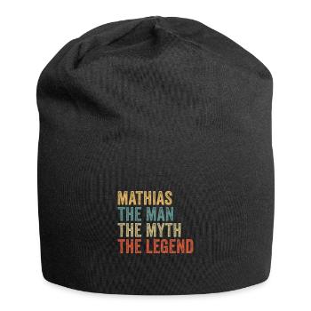 Mathias the man the myth - Jersey-Beanie - Schwarz - Vorne