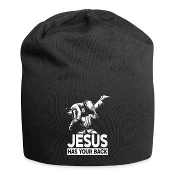 Jésus vous soutient BJJ Jiu Jitsu Christian - Bonnet en jersey - noir - Devant