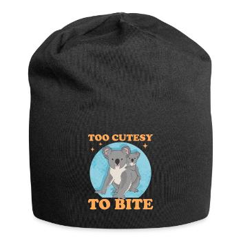Koala Koalas Koalabär Koalabären Geschenk - Jersey-Beanie - Schwarz - Vorne