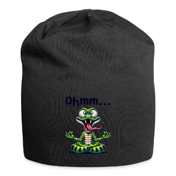 Ohmmm drôle yoga méditation sport - Bonnet en jersey - noir - Devant