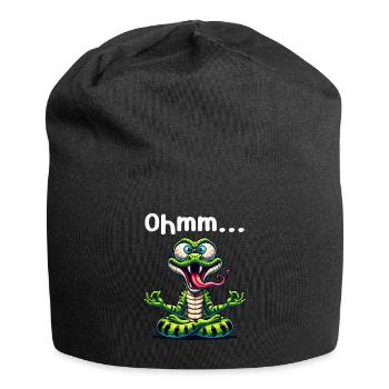 Ohmmm drôle yoga méditation sport - Bonnet en jersey - noir - Devant