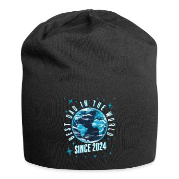 Best dad in the world since 2024 gift idea - Jersey Beanie - black - Front
