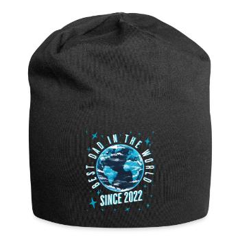 Best dad in the world since 2022 Father's Day - Jersey Beanie - black - Front