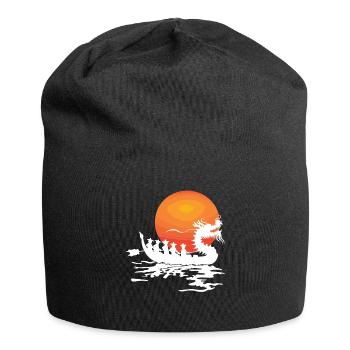 Lustiges Drachenboot-paddel - Jersey-Beanie - Schwarz - Vorne