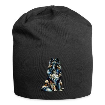 Polygon Art Berger Belge Groenendael Belge - Bonnet en jersey - noir - Devant