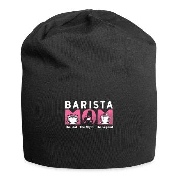 Barista Maman L’idole Le mythe aime le grain de café - Bonnet en jersey - noir - Devant