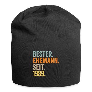 Valentine's Day Best Husband Since 1989 - Jersey Beanie - black - Front