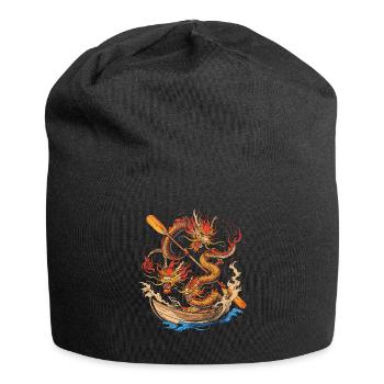 Funny Dragon Boat Paddle - Jersey Beanie - black - Front
