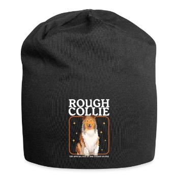 Collie Longhair Collie Dog Collies Gift - Jersey Beanie - black - Front