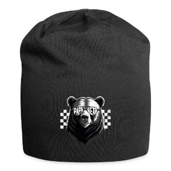 Funny Father Bear Dad Perfect Style - Jersey Beanie - black - Front