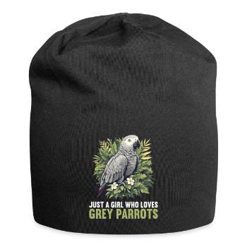 Graupapageien Graupapagei - Jersey-Beanie - Schwarz - Vorne