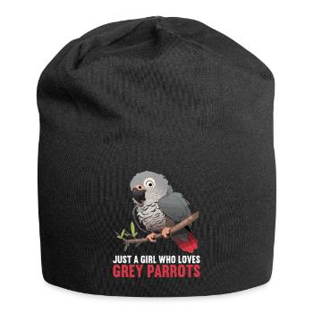 Graupapageien Graupapagei - Jersey-Beanie - Schwarz - Vorne