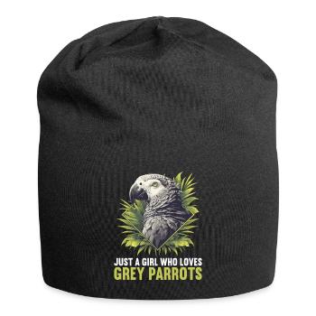 Graupapageien Graupapagei - Jersey-Beanie - Schwarz - Vorne