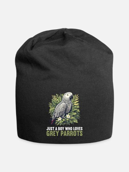 Graupapageien Graupapagei - Jersey-Beanie - Schwarz
