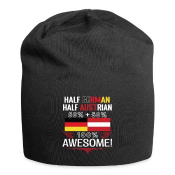 Mi-allemand, mi-autrichien - Bonnet en jersey - noir - Devant