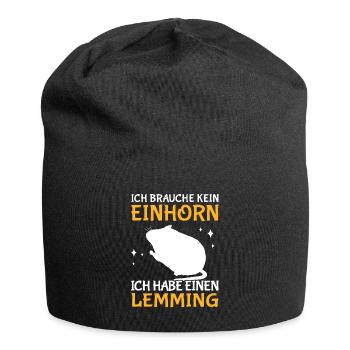Lemming Campagnol J’ai un Lemming - Bonnet en jersey - noir - Devant