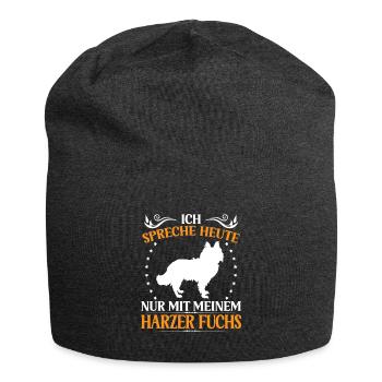 Harzer Fuchs Spreche nur mit Altdeutscher Hütehund - Jersey-Beanie - Anthrazit - Vorne