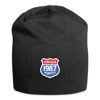 1987 Geburtstag Route Vintage Original - Jersey-Beanie - Schwarz - Vorne