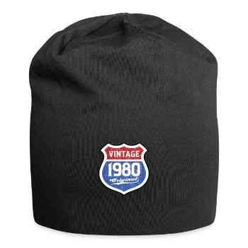 1980 Geburtstag Route Vintage Original - Jersey-Beanie - Schwarz - Vorne