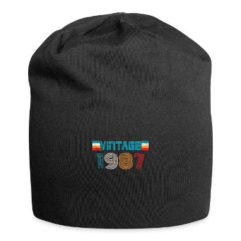 Millésime anniversaire 1987 - Bonnet en jersey - noir - Devant