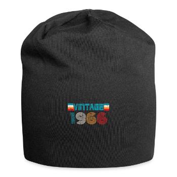 1966 Geburtstag Vintage - Jersey-Beanie - Schwarz - Vorne