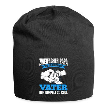 Like a normal dad, only twice as cool - Jersey Beanie - black - Front