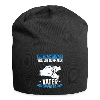Like a normal dad, only twice as cool - Jersey Beanie - black - Front