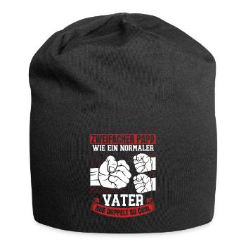 Like a normal dad, only twice as cool - Jersey Beanie - black - Front