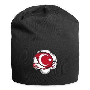 Turquie Cadeau Turquie Football Europe Turquie - Bonnet en jersey - noir - Devant