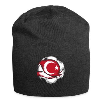 Turquie Cadeau Turquie Football Europe Turquie - Bonnet en jersey - charbon - Devant