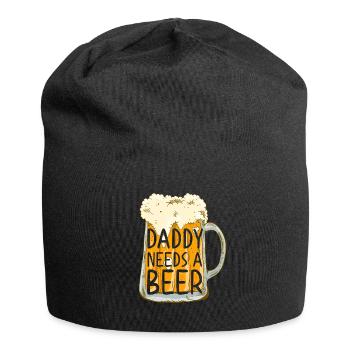 Papa a besoin de bière Drôle papa Style parfait - Bonnet en jersey - noir - Devant