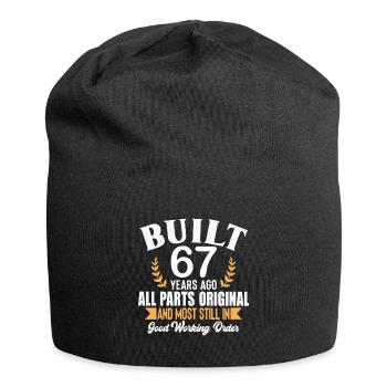 Built 67 Years Ago All Parts Original Outfit 67th - Jersey Beanie - black - Front