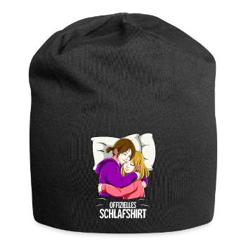 Offizielles Schlafshirt Lesbisch Frauen - Jersey-Beanie - Schwarz - Vorne