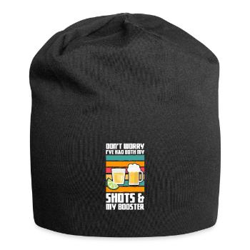 Tequila Sunrise Saufen Party Mexiko Geschenk - Jersey-Beanie - Schwarz - Vorne