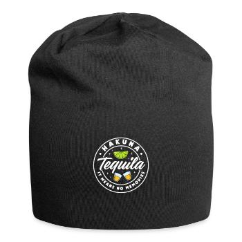 Tequila Sunrise Saufen Party Mexiko Geschenk - Jersey-Beanie - Schwarz - Vorne