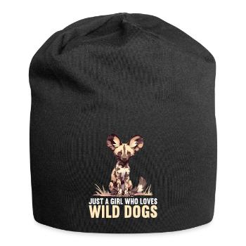 Chiens sauvages Chien sauvage - Bonnet en jersey - noir - Devant