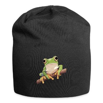 Tree Frog Baumfrösche Baumfrosch - Jersey-Beanie - Schwarz - Vorne